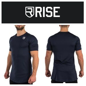 Rise LEVEL T-SHIRT Navy‎ blue workout performance